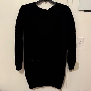 All Saints Women's Black Crewneck Dress